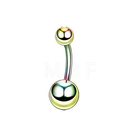 304 Stainless Steel 15 Gauge Round Belly Button Rings WGFD174-06-1