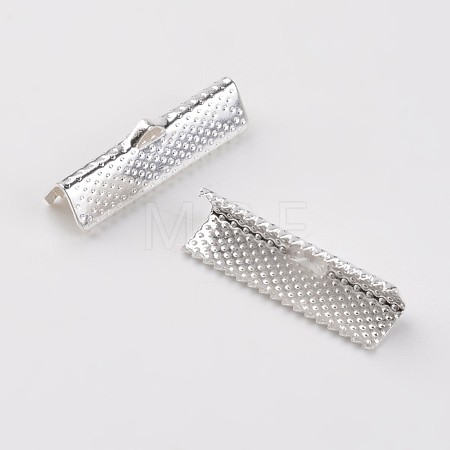 Iron Ribbon Crimp Ends E182Y-S-1