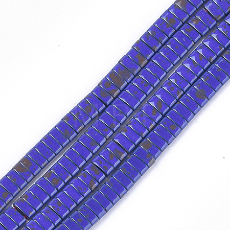 Spray Painted Non-magnetic Synthetic Hematite Beads G-T124-02E-1