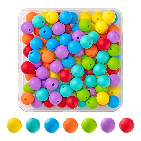 7 Colors Food Grade Eco-Friendly Silicone Beads SIL-LS0001-02A-1