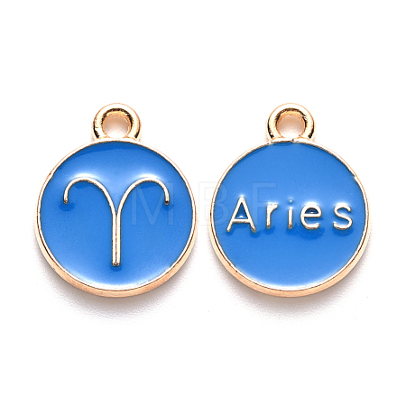 Alloy Enamel Pendants ENAM-S124-01A-02A-1