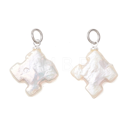 Natural Baroque Keshi Pearl Pendants PALLOY-JF04919-01-1