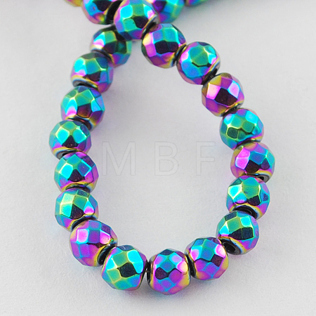 Non-magnetic Synthetic Hematite Beads Strands G-Q890-2mm-6-1