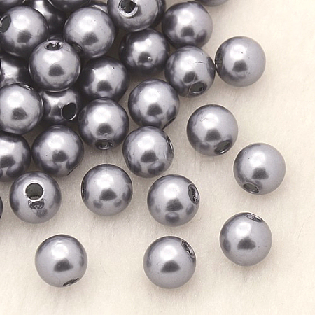 Imitation Pearl Acrylic Beads PL608-09-1