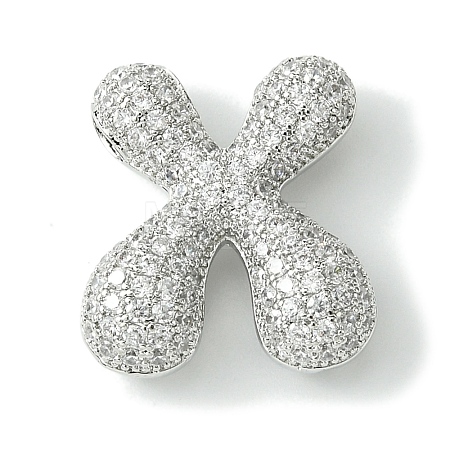Rack Plating Brass Cubic Zirconia Pendants KK-S378-02P-X-1