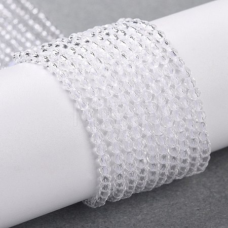 Transparent Glass Beads Strands GLAA-H021-04-29-1
