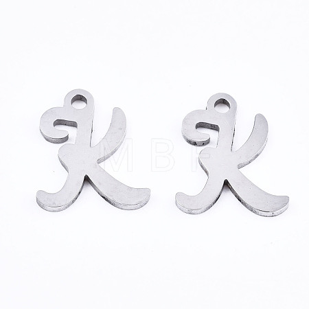 Non-Tarnish 201 Stainless Steel Charms X-STAS-T044-217P-K-1