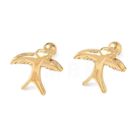 304 Stainless Steel Bird Cartilage Earrings SA-CBA1F7E-01G-11-1