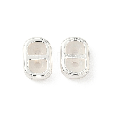Brass Silicone Slide Charms KK-C099-06A-S-1