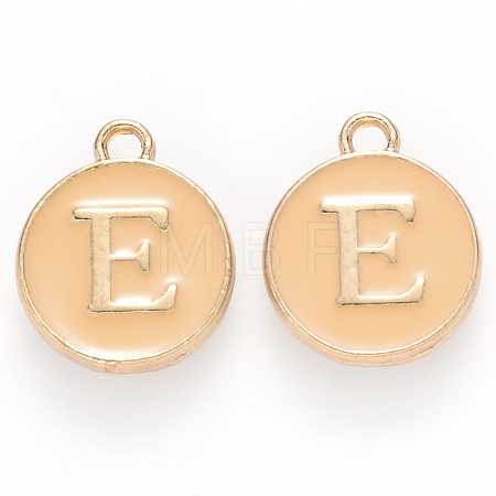 Golden Plated Alloy Enamel Charms X-ENAM-S118-06E-1