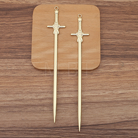 Sword Alloy Hair Sticks PW-WG0B211-06-1