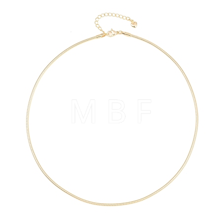 2MM Round Brass Chain Necklace Making KK-P354-02G-1