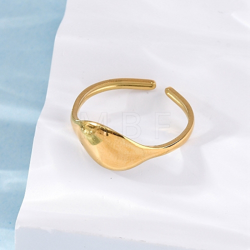 304 Stainless Steel Cuff Rings for Women RJEW-F175-03G-03-1