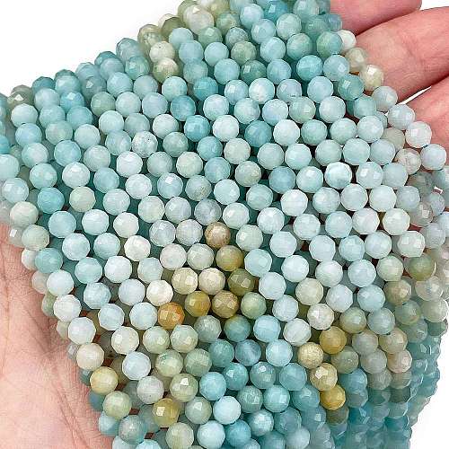 Natural Flower Amazonite Beads Strands G-L587-A01-02-1
