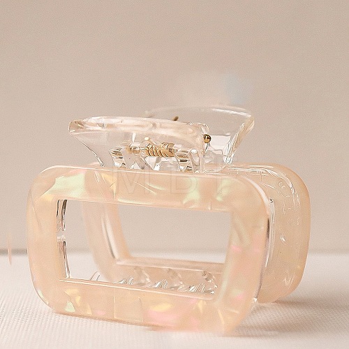 Rectangle Acrylic Claw Hair Clips PW-WG0A2D8-06-1