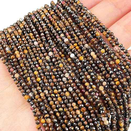 Natural Tiger Eye Beads Strands G-H003-B04-02-1