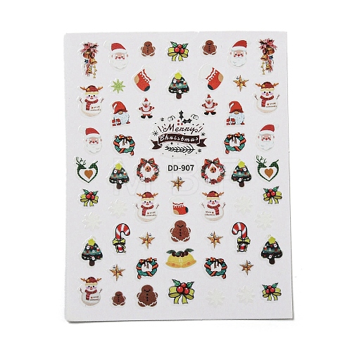Christmas Theme Nail Decals Stickers MRMJ-F017-09-1