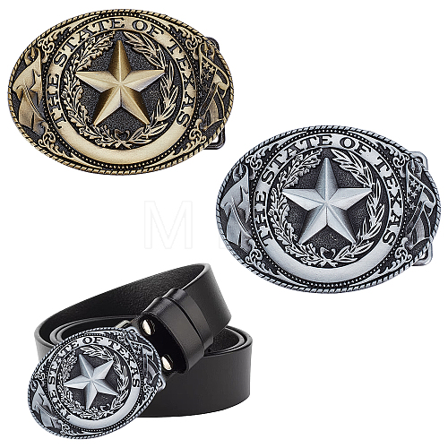 WADORN 2Pcs 2 Colors Alloy Smooth Buckles AJEW-WR0001-16-1
