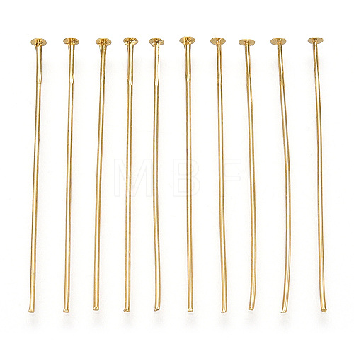 Brass Flat Head Pins KK-G331-11-0.7x40-1