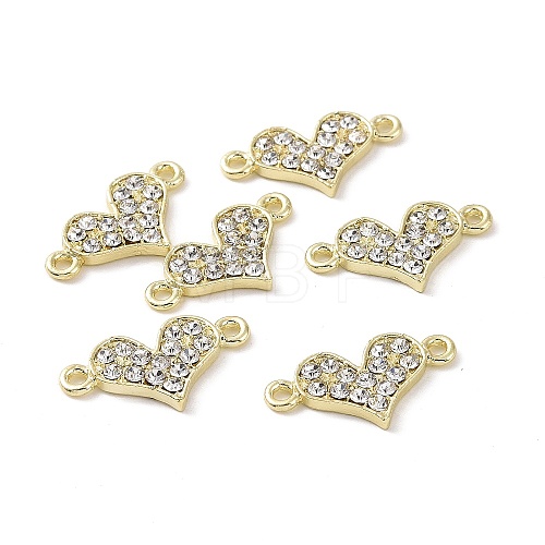 Alloy Crystal Rhinestone Connector Charms PALLOY-D011-02LG-1