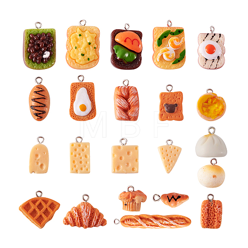 Craftdady 44Pcs 22 Style Resin Pendants RESI-CD0001-11-1