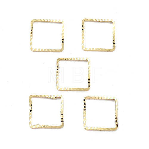 Brass Beads Frames KK-M288-01G-C-1