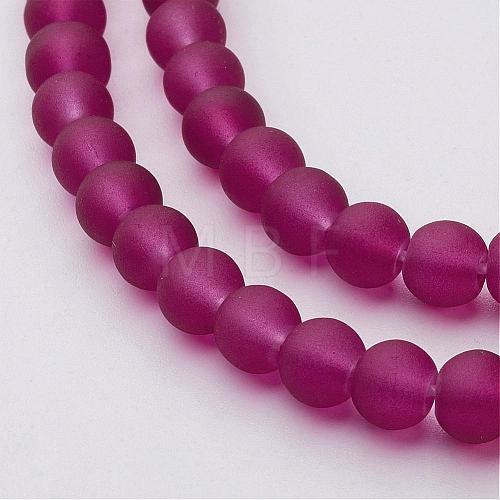 Transparent Glass Bead Strands X-GLAA-S031-6mm-39-1