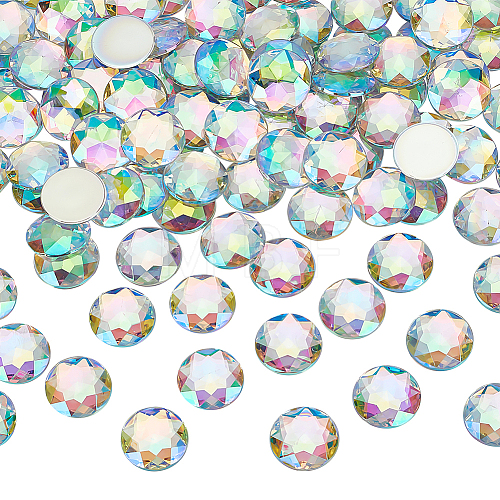 Fingerinspire 110Pcs Resin Rhinestone Cabochons RESI-FG0001-04-1