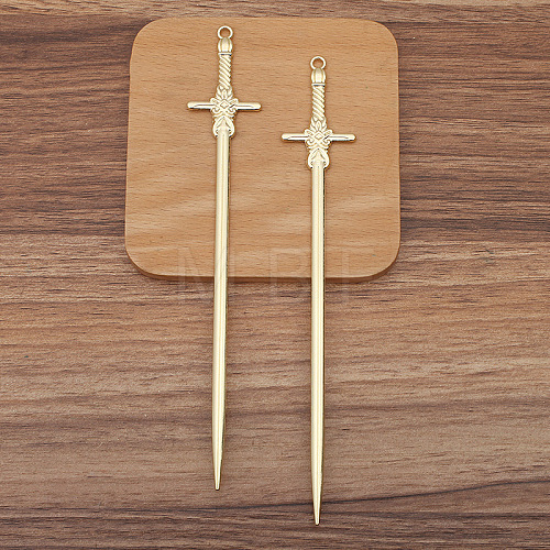 Sword Alloy Hair Sticks PW-WG0B211-06-1