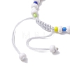 Acrylic & Colorful Glass Seed Braided Bead Bracelets BJEW-JB10340-4