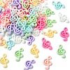 7 Bags 70Pcs 7 Colors Musical Note Opaque Resin Cabochons RESI-CJ0005-44-1