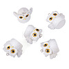 5Pcs Opaque Resin Pendants RESI-TADJ0001-26A-2