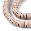 Handmade Polymer Clay Bead Strands CLAY-T002-6mm-80-4