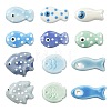 12Pcs 12 Styles Handmade Porcelain Beads PORC-FS0001-63-1