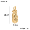 304 Stainless Steel Pendants STAS-OY017-44G-2