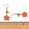 Glass & Acrylic & Natural Malaysia Jade Dangle Earrings EJEW-MZ00735-6