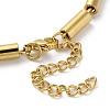 304 Stainless Steel Column Link Chain Bracelets for Women BJEW-G712-04G-3