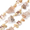 Handmade Brass Glass Square Link Chains CHC-F019-10G-03-1