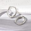 Brass Huggie Hoop Earrings EJEW-C502-11P-2