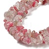 Natural Cherry Blossom Jasper Chip Beads Strands G-G905-12-4