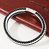 Braided Microfiber Leather Cord Bracelets for Wome Men BJEW-D304-07P-02-5