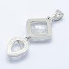 Natural Quartz Crystal Big Pendants G-L468-06-2
