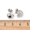 304 Stainless Steel Stud Earrings EJEW-F361-06P-3