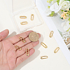Brass Spring Gate Rings KK-WH0816-056G-3