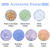720Pcs 6 Colors  Plastic Beads KY-GA0001-11-4