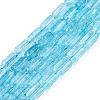 Crackle Transparent Glass Beads Strands GLAA-N068-05A-04-1
