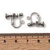 316 Surgical Stainless Steel Clip-on Earring Findings X-STAS-H240-45P-3