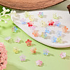 27Pcs 9 Colors Two Tone Glass Charms PALLOY-TADJ00014-4