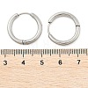 Tarnish Resistant 304 Stainless Steel Hoop Earrings LS-EJEW-P177-P-16-4