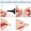 20Pcs Adjustable 304 Stainless Steel Finger Rings Components STAS-BBC0001-12-4